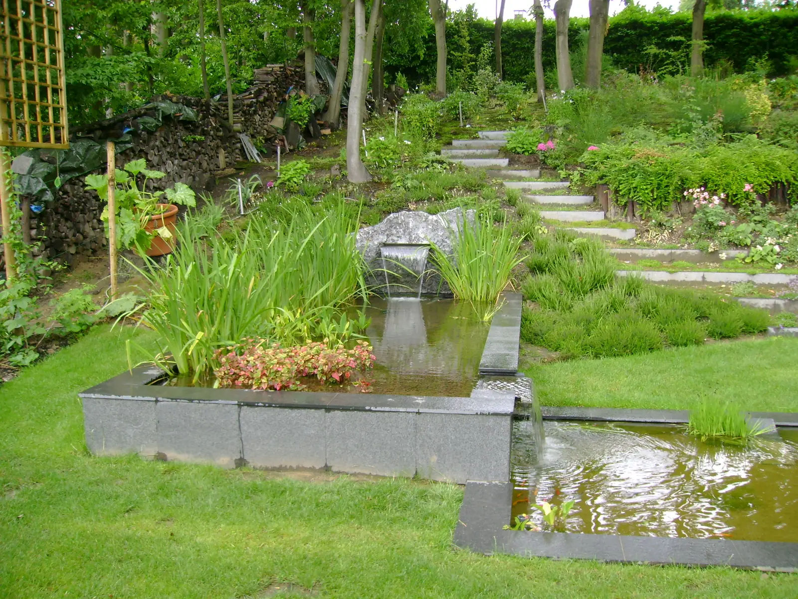 Tuinvijver met stapstenen (foto 2 van 4)